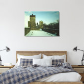 Burg Stolpen, ingebouwd c.1100 Canvas Afdruk (Insitu (Slaapkamer))