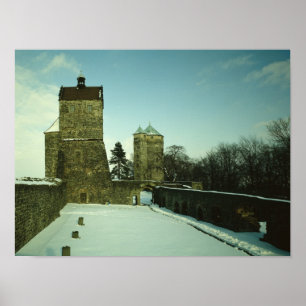 Burg Stolpen, ingebouwd c.1100 Poster