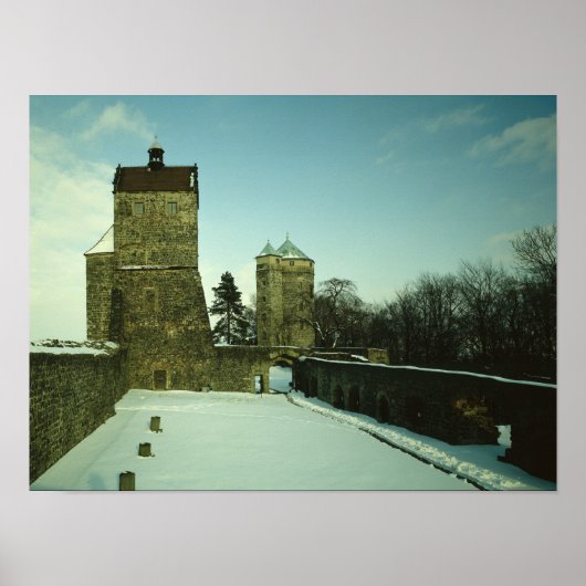 Burg Stolpen, ingebouwd c.1100 Poster (Voorkant)