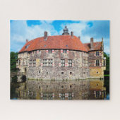 Burg Vischering Castle Duitsland. Jigzaag Puzzle Legpuzzel (Horizontaal)