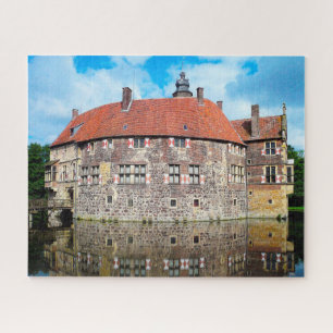 Burg Vischering Castle Duitsland. Jigzaag Puzzle Legpuzzel