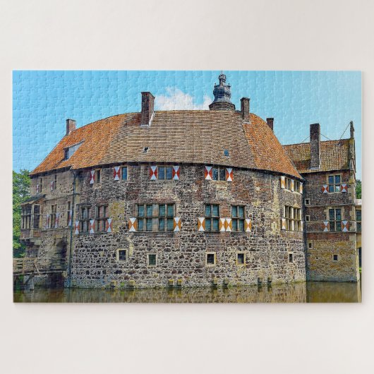 Burg Vischering Castle Duitsland. Legpuzzel (Horizontaal)