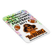 Burg wint Football Championship - ijskast Magneet (Rechterzijde)