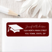 Burgandy Script | Teruggave van Afstuderen op scho Etiket (Insitu)