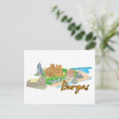 Burgas Bulgarije Briefkaart (Staand voorkant)