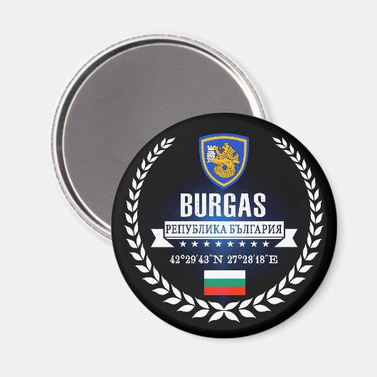 Burgas Magneet (Voorkant / Achterkant)