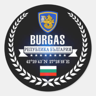 Burgas Ronde Sticker
