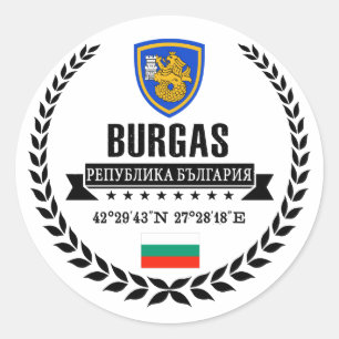 Burgas Ronde Sticker