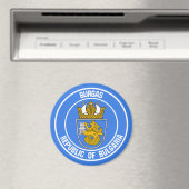 Burgas Round Emblem Magneet (Insitu (Vaatwasser))