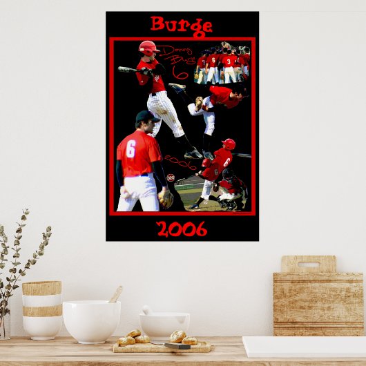 Burge Freshman Baseball Poster (Keuken)