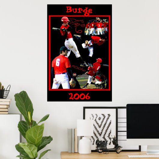 Burge Freshman Baseball Poster (Thuiskantoor)