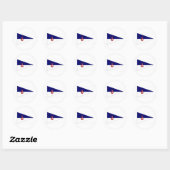 Burgee Ronde Sticker (Vel)