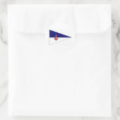 Burgee Ronde Sticker (Tas)