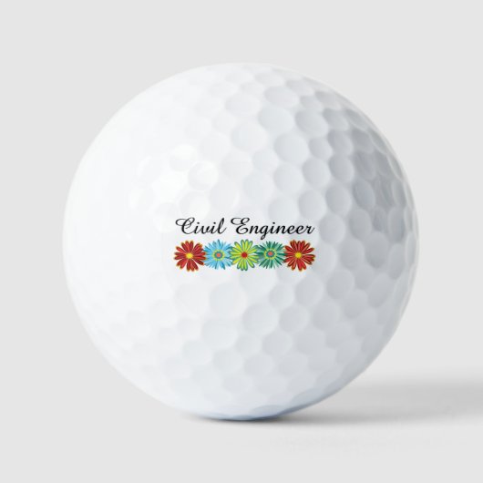 Burgelijk ingenieur Asters Golfballen (Voorkant)