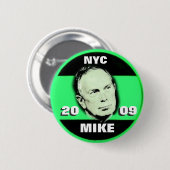 burgemeester Bloomberg Pin 2009 Ronde Button 5,7 Cm (Voorkant /achterkant)