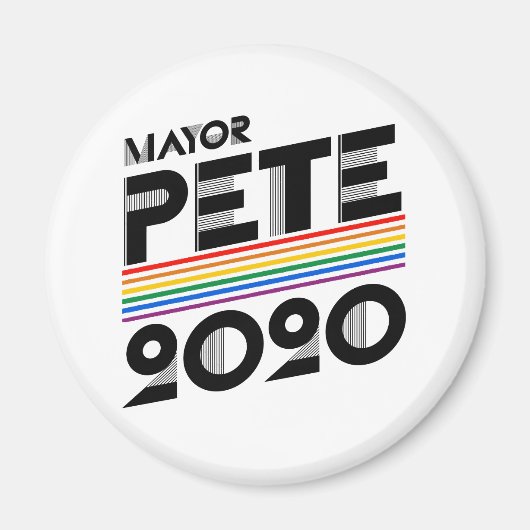 burgemeester Pete Pride 2020 Magneet (Voorkant)