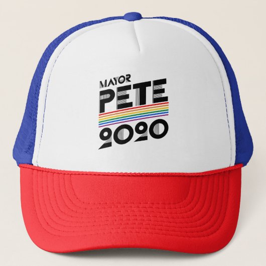 burgemeester Pete Pride 2020 Trucker Pet (Voorkant)