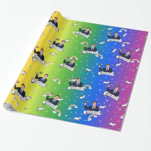 Burgemeester Pete Pride Cadeaupapier (Uitgerold)
