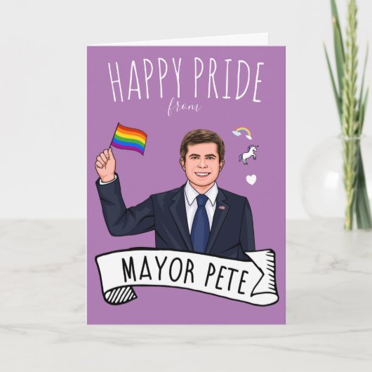 Burgemeester Pete Pride Kaart (Voorkant)