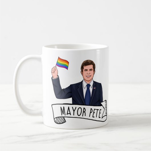 Burgemeester Pete Pride Koffiemok (Links)