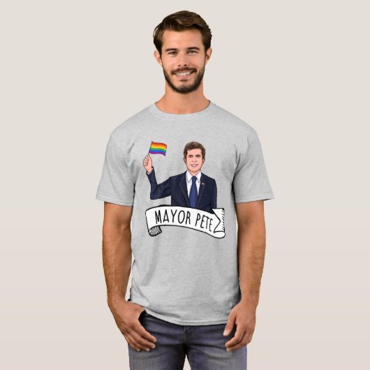 Burgemeester Pete Pride T-shirt (Voorkant volledig)