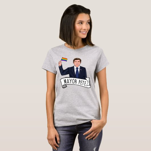 Burgemeester Pete Pride T-shirt (Voorkant volledig)