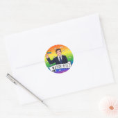 Burgemeester Pete Trots Ronde Sticker (Envelop)