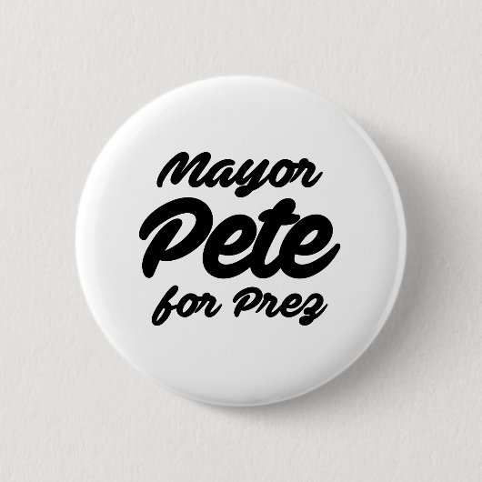 burgemeester Pete voor Prez Ronde Button 5,7 Cm (Voorkant)