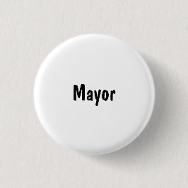 burgemeester ronde button 3,2 cm