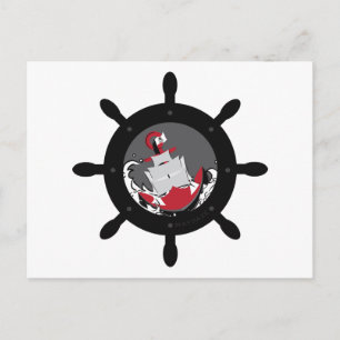 burgemeester van kapitein briefkaart