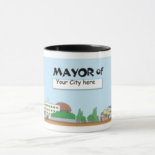 burgemeester van ? Plaats - Mok (Midden)