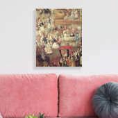 burgemeester van Plaza in Mexico, details van de m Canvas Afdruk (Insitu (Woonkamer))