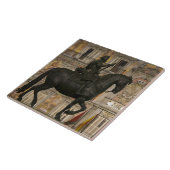 burgemeester van Plaza met standbeeld van Filipe I Tegeltje (Zijkant)