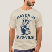 Burgemeester Van Yapsville Das Grappig T-shirt (Voorkant)