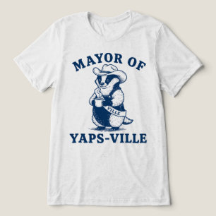 Burgemeester Van Yapsville Schattige Das Cowboy Tri-Blend Shirt