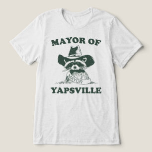 Burgemeester Van Yapsville Wasbeer Meme Tri-Blend Shirt