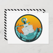 burgemeesterschip briefkaart (Voorkant / Achterkant)