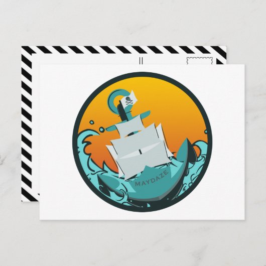 burgemeesterschip briefkaart (Voorkant / Achterkant)