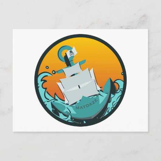 burgemeesterschip briefkaart (Voorkant)