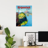Burgendierenlandschap, uitzicht point, Zwitserland Poster (Thuiskantoor)