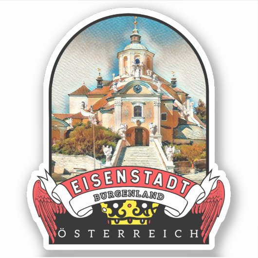 Burgenland Eisenstadt Österreich Souvenir Sticker (Voorkant)