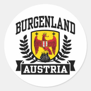 Burgenland Oostenrijk Ronde Sticker