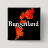 Burgenland Vierkante Button 5,1 Cm (Voorkant)