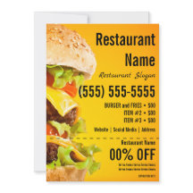 Burger 5x7 brochure