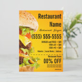 Burger 5x7 brochure kaart (Staand voorkant)