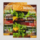 Burger 5x7 brochure kaart (Voorkant / Achterkant)