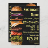 Burger 5x7 brochure kaart (Voorkant / Achterkant)