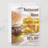 Burger 5x7 Flyer Kaart (Voorkant)