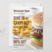 Burger 5x7 Flyer Kaart (Achterkant)