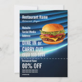 Burger 5x7 Flyer Kaart (Achterkant)
